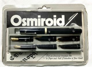 Vintage Osmiroid Calligraphy Pen Nib Set Made In England