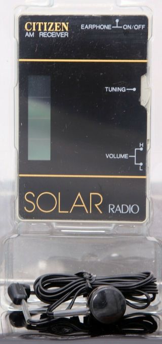 Citizen Electronics: Solar Am Card Radio Tr - 80 Japan Cbm Vintage Retro