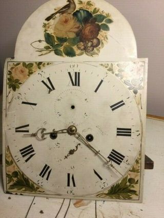 Antique Scottish Tall Case Grandfather Clock Movement W/ Bell Early 1800 8 D\ay