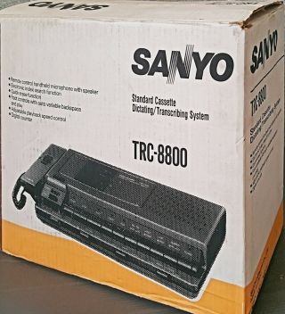 Sanyo Vintage Standard Cassette Transcribing System Trc - 8800