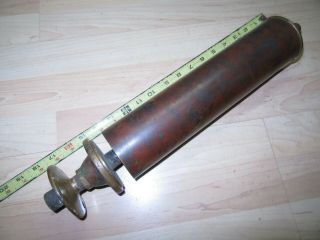 Vintage Brass Steam Whistle 3  Diameter 16  Long Unknown Maker