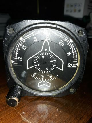Vintage Us Navy G2 Compass Indicator Direction Madeby Ge For Grumman F9f Panther