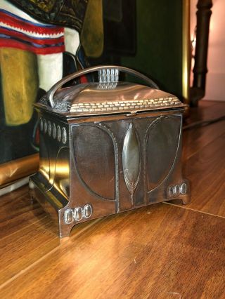 Rare Antique Art Nouveau Wmf German Silver Plate Jewelry Box/casket