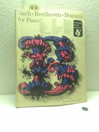 Vintage Piano Sheet Music Book Bach Beethoven Brahms For Piano 1935
