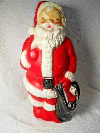 Vintage Empire Lighted Santa Blow Mold Figure Dated 1968