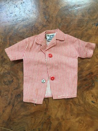 Vintage Tammy Family Dad Ted Doll Sports Shirt 1960s Ideal Toy Corp