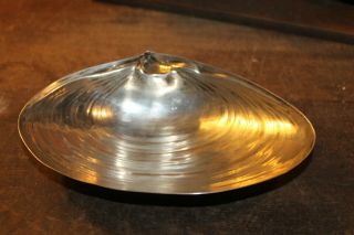 Sterling Silver Wallace 6 - 1/4 " Footed Clam Shell Nut Candy Dish No.  393 Large