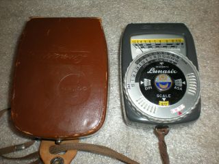 Vintage Gossen Lunasix Light Meter With Case