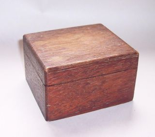 Antique/vintage Wooden Oak Wood Trinket Jewellery Box