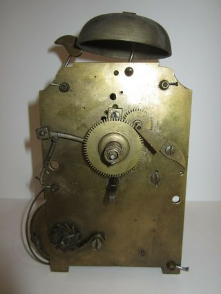 Antique English Fusee Wall Clock Movement Time/bell Strike