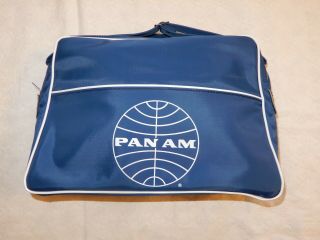 True Vintage Nos Pan Am Airlines Bag Tote Shoulder Carry On 60s 70s