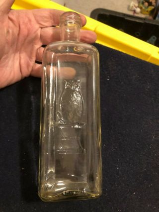Vintage Owl Drug 2 - Wing Embossed Bottle
