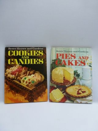 Vintage Better Homes And Gardens Cookies And Candies - Pies And Cakes Set Of 2