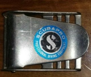 Vintage Scubapro Scuba Dive Weight Belt Buckle