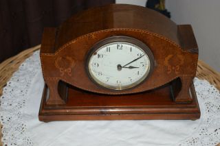 Vintage Old French Wooden Unusual Shape Mantel Clock - Restoration
