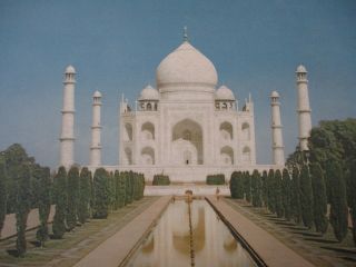 Vintage Paa Pan American World Airways Flying Clippers Taj Mahal Poster