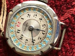Medana Nickle Antique Or Vintage Swiss Made Watch Old And