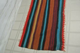 Vtg.  Indian Wool Small Rug 30 
