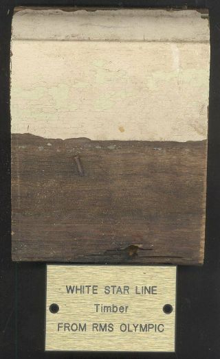 White Star Line Olympic Titanic Oak Timber Haltwistle Paint Factory