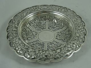 Quality,  Chinese Export Solid Silver Sweet Dish,  C1890,  99gm - Wang Hing