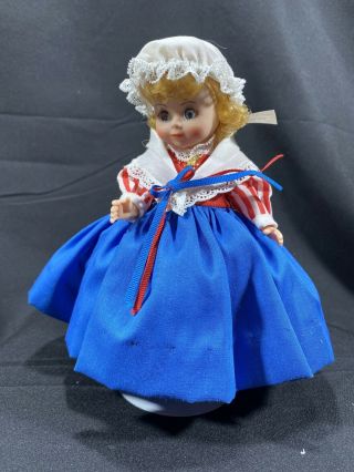 Vintage Madame Alexander 8 " United States Maggie Face Doll 516 With Stand