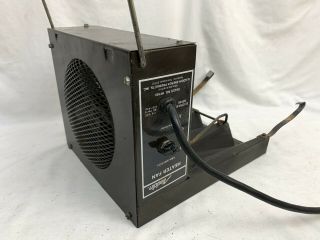 Vtg Aladdin Kerosene Space Heater Hot Air Fan Accessory Electric Blower Hf183