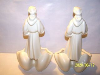 HULL POTTERY USA VINTAGE ST FRANCIS OF ASSISI PLANTER HOLY WATER FONT 3