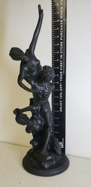 The Rape Of The Sabine Women (florence,  Italy) Hand Painted Resin Art Statue