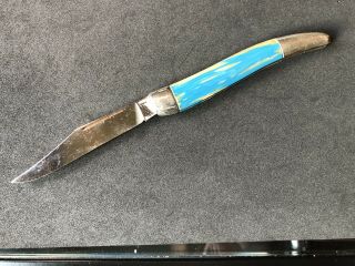 Vintage Antique Hammer Brand Single Blade Toothpick Pocket Knife Fish Usa