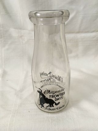 Vintage Third Quart Milk Bottle Plains Dairy Cheyenne Wyoming