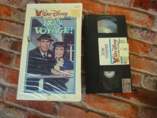 Walt Disney Home Video Bon Voyage Vintage Vhs Movie With Clam Shell Case