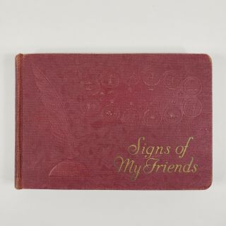 Signs Of My Friends Vintage Astrology Autograph Book 1941 Vol.  2