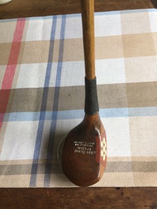 Antique Hickory Wood Shaft Macgregor Master Model Spoon Fancy Face