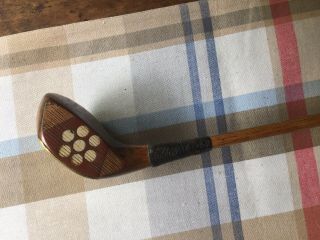 Antique Hickory Wood Shaft MacGregor Master Model Spoon Fancy Face 3