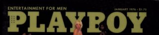 Playboy January 1976 Daina House Elton John Marilyn Chambers Linda Lovelace