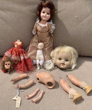 Scary Haunted Evil Eyes Zombie Creepy Spooky Eerie Dead Dismembered Doll Parts