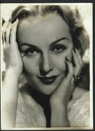 Carole Lombard In Beauty Portrait Vintage Glamour Paramount Photo