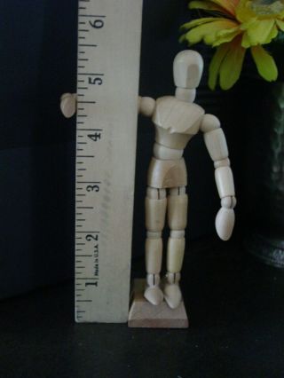 Wooden Jointed Posable Doll Model Vintage Painting Drawing Sketch Mannequin