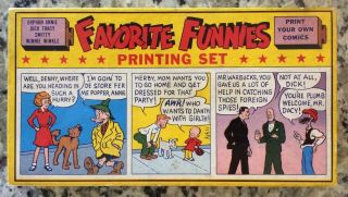 Vtg “favorite Funnies” Printing Set/superior 4004/usa/comic Character Stamps