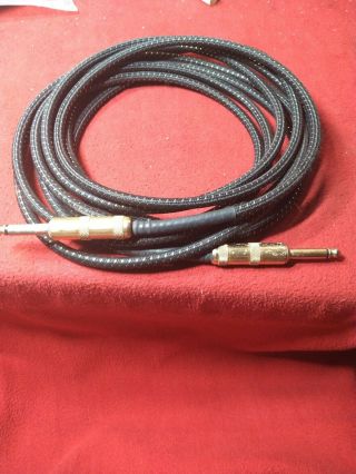 Vintage 20ft Guitar Cable/lead Heavy Duty Stranded Cable.