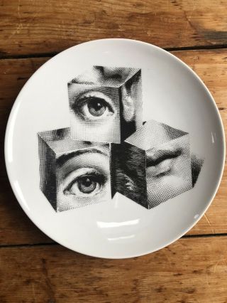 Fornasetti Plate Surrealist Modernist Mid - Century