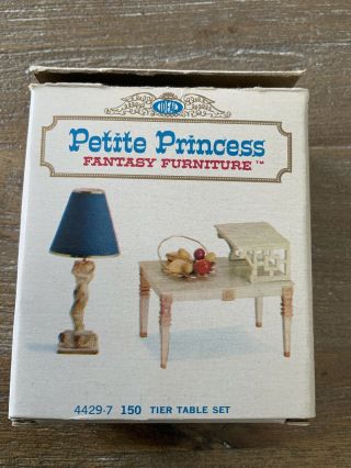 Vintage Ideal Petite Princess Fantasy Furniture Tier Table Set 4429 - 7 150