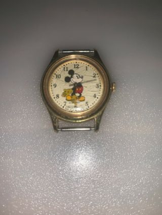 Vintage Mickey Mouse Watch By Lorus Battery V515 - 6080 D Japan Made Not