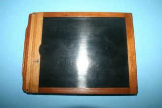 Antique Vintage Wood Frame Glass Plate Film Photo Holder Camera