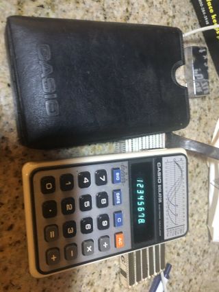 Vintage Casio H - 801 Biolator Vfd Display Biorhythm Calculator