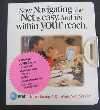 Vintage 1996 At&t Worldnet 3.  5 " Floppy Disk Set Mail Order. .  I