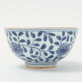 Chinese Antique Blue and White Bowl,  Late Ming - Early Qing Dynasty,  17th Century 2
