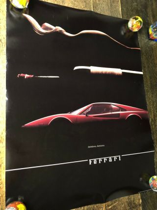 1982 Ferrari Decisions Decisions Poster Print 24 " X 31 Rick Mcbride Mirage Ed