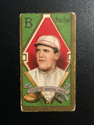 1911 / T205 - Ed Cicotte - Honest Long Cut / Red Sox - Gold Border