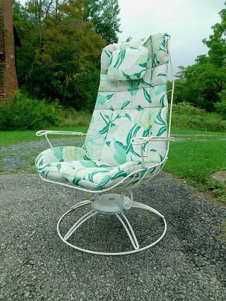 Cushions Only 4 Denise Mid Century Modern Homecrest Patio Spring Rocking Chair